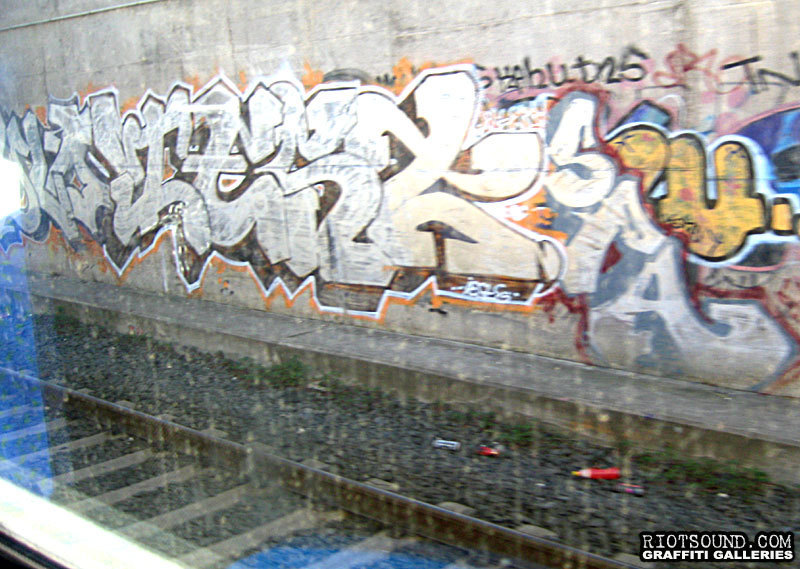 Railroad Graffiti In Italy