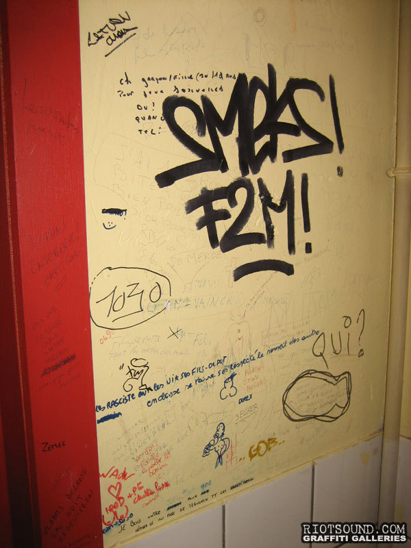 Brussels Bathroom Graffiti
