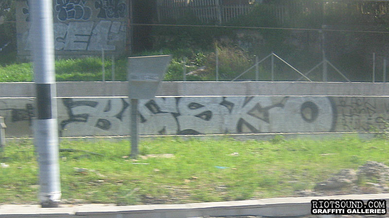 Graff By Railroad Tracks
