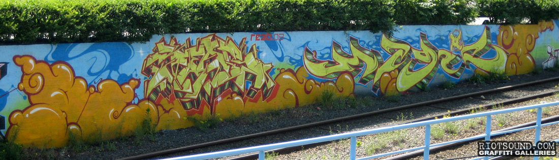 Graff By Train Tracks