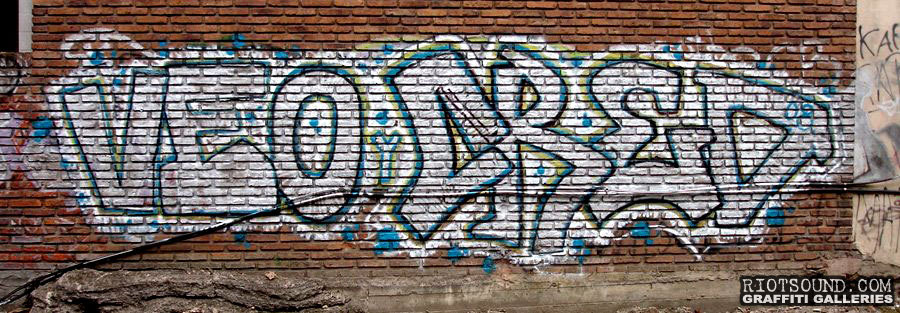 Graff On Brick Wall