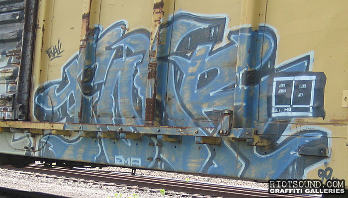 Graffiti On Railroad Car