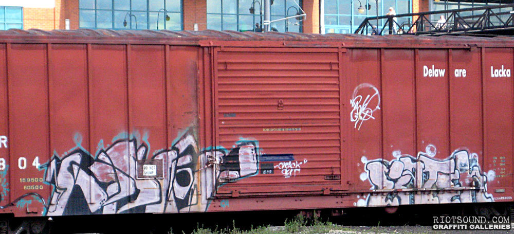 Painted Freight Car