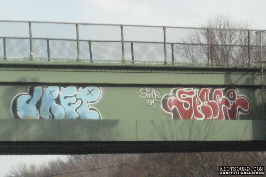 SPACE Graff On Bridge