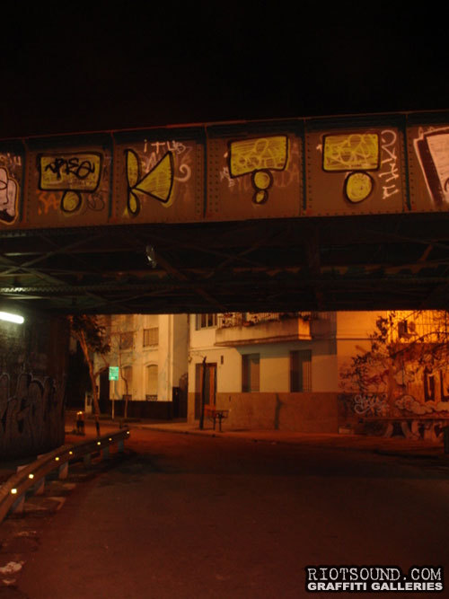 Street Art On Overpass