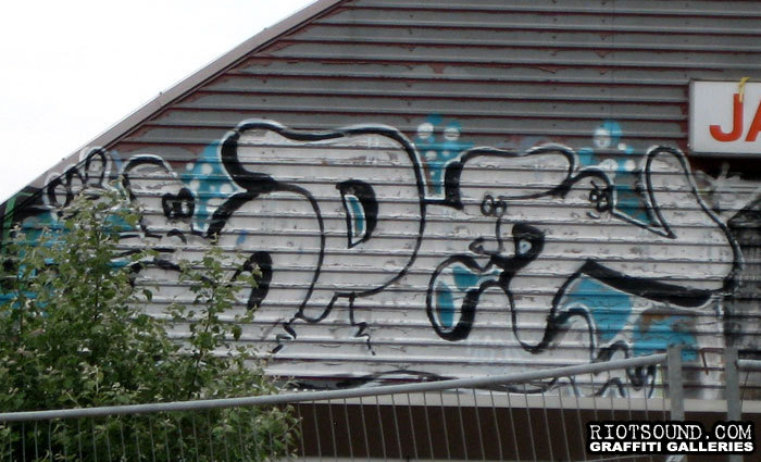 Warehouse Roof Graffiti
