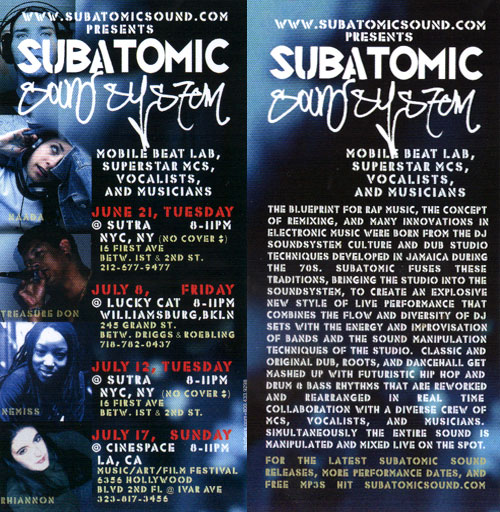 SubatomicSoundJUL2005